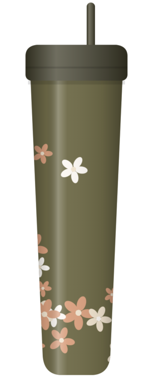 Olive Bloom tumbler